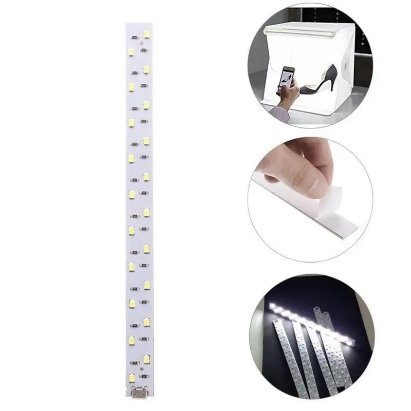 Manufacturer Sale Mini 20CM 30CM 35CM LED Light bar Strips for Folding Portable Photo Studio Box Accessories