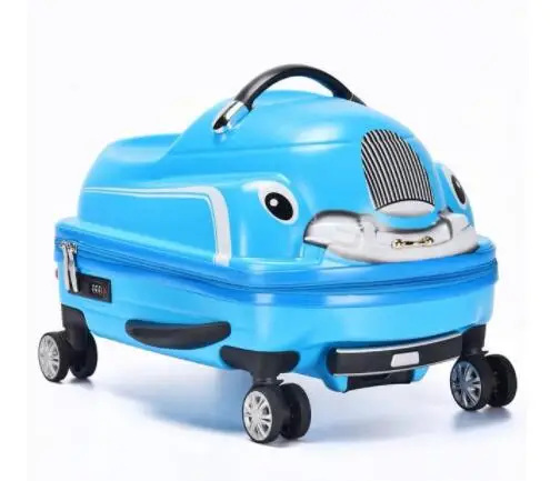 
Riding suitcase Children 3D Scooter Suitcase for kids Travel trolley bag Spinner Luggage suitcase Rolling truck for kids 