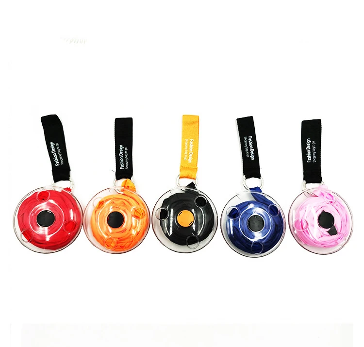 

Eco Friendly Polyester Folding Tote Telescopic Storage Small roll up Disc Shopping Bag