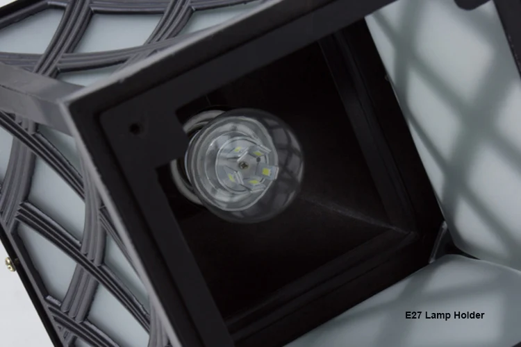 Best price antique style vintage decorative lighting for garden wall fixture glass aluminum outdoor post top light