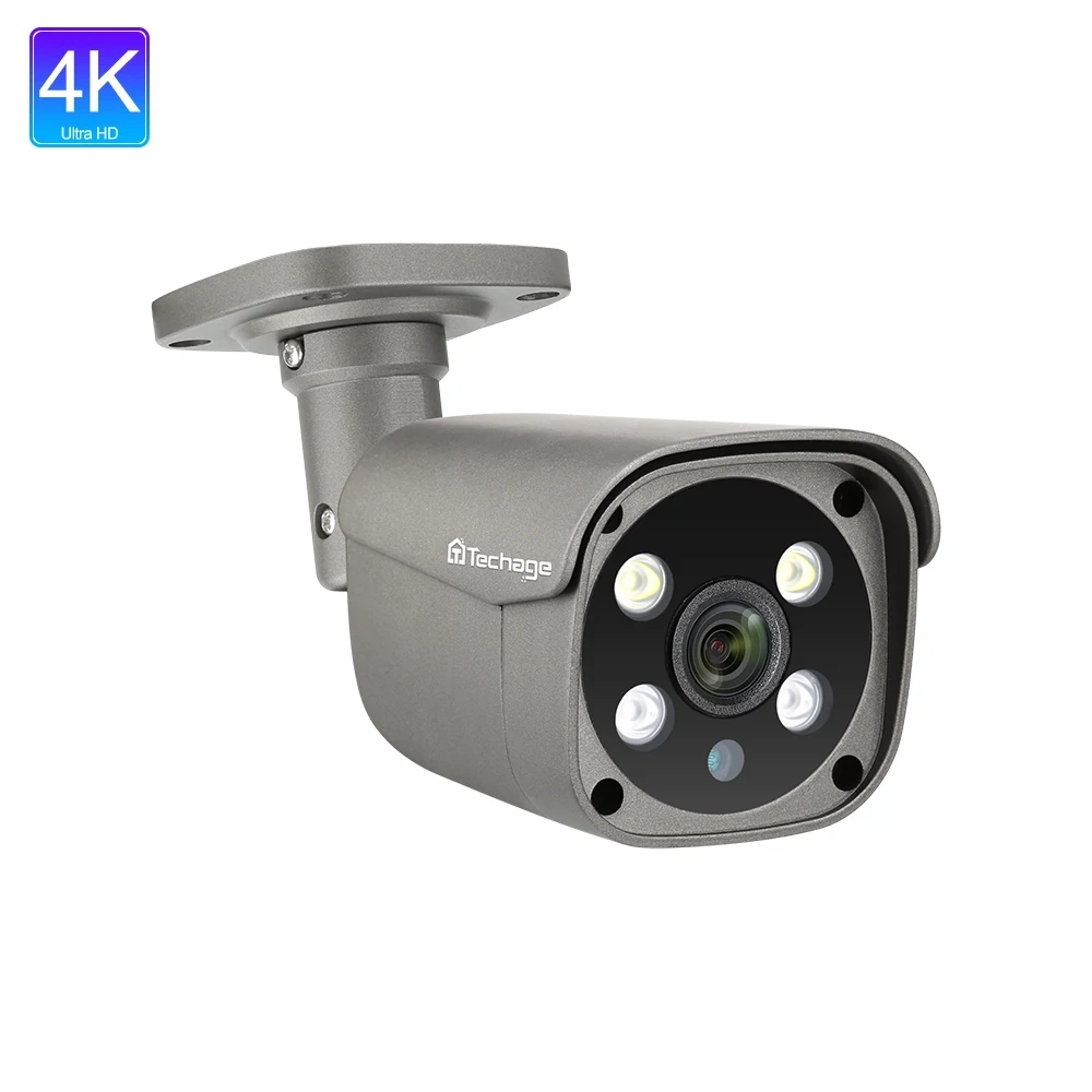 

Outdoor 4K Camera 8MP Security POE IP Camera Outdoor Two Way Audio Video Surveillance AI Camera