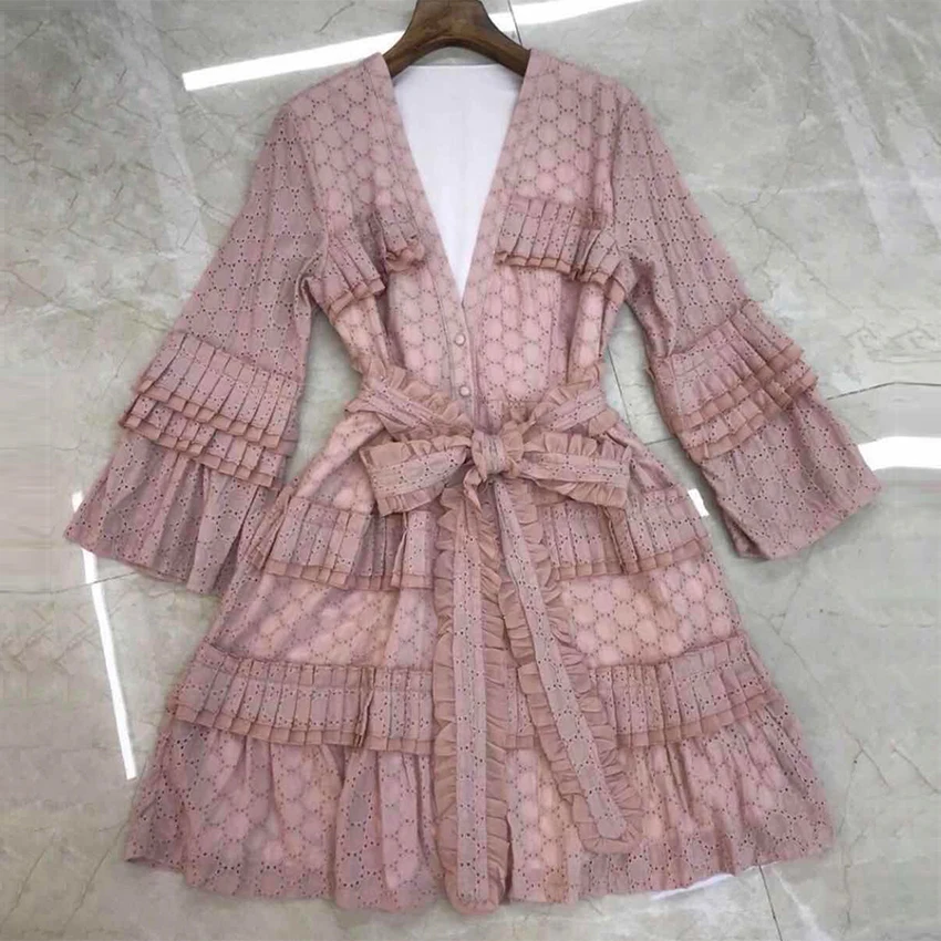 

HOLLTOLL2020 fashion European American style temperament Top Quality Elegant Casual Fashion Korean Mini Summer Dresses Sexy