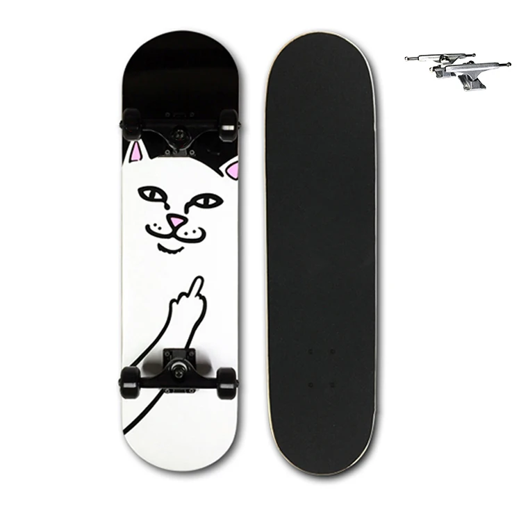 

Wholesale custom pattern hardware skateboard, Customized color