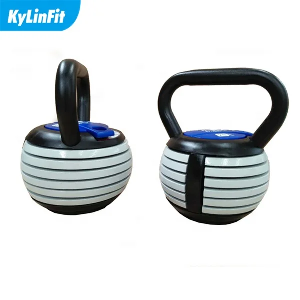 

Kylinfit adjustable kettlebell adjustable weight kettle bells, Black