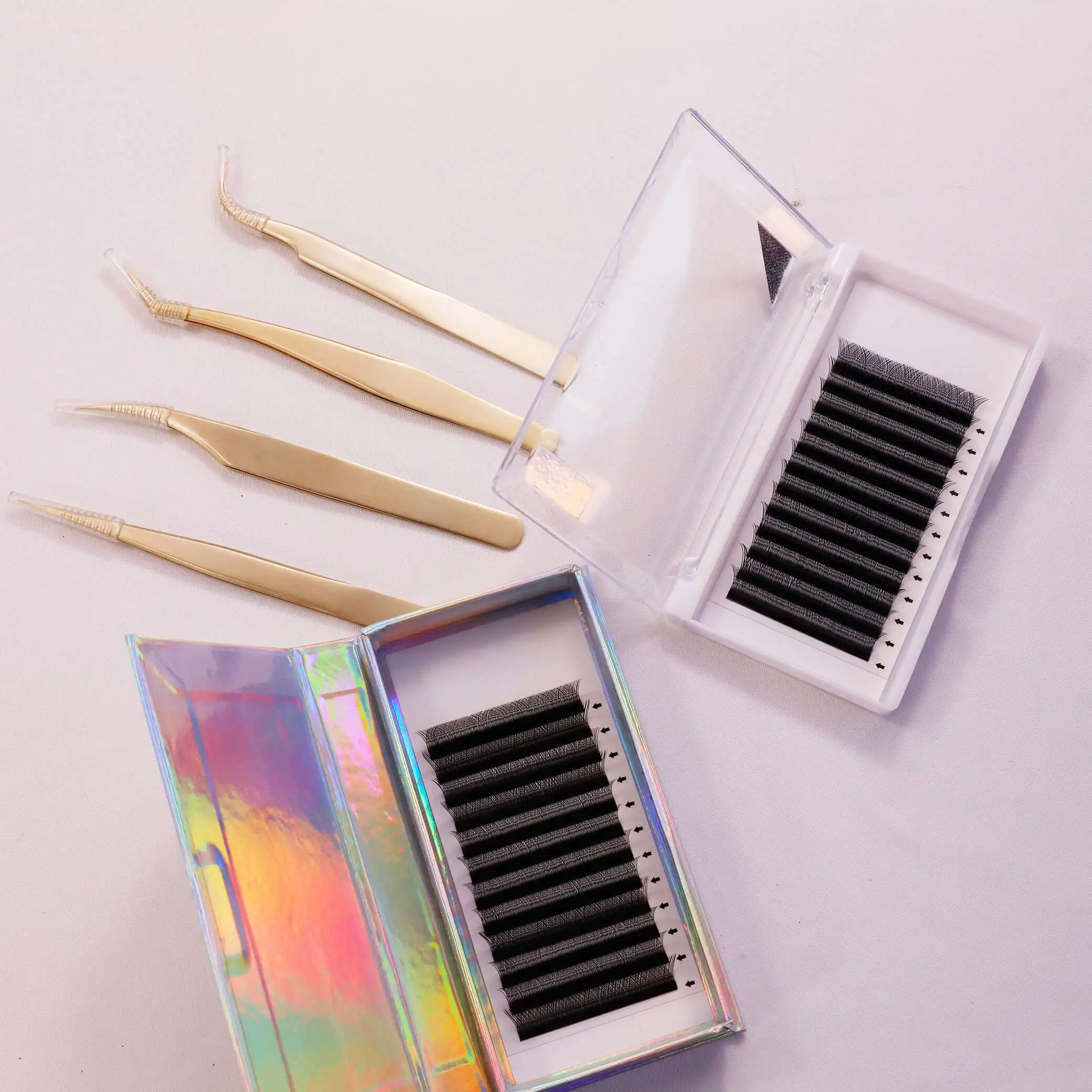 

Supernatural OEM Faux Mink silk eyelashes Extension Y lashes, Natural black
