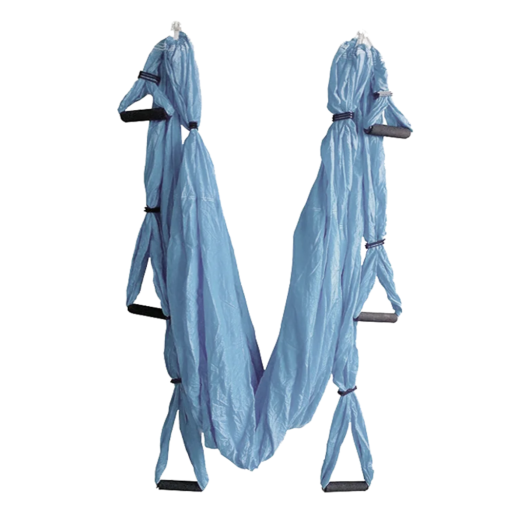 

Aerial Yoga Swing Yoga Hammock Kit for Antigravity Exercise with Adjustable Handles Extension Straps, Blue/pink...