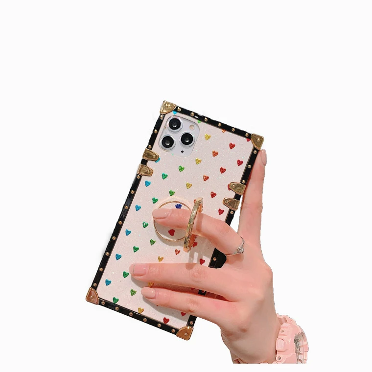 

Guccy leather square phone case for huawei mate 30 40 pro luxury phone case for iphone 11 12 pro xr xs max with strap