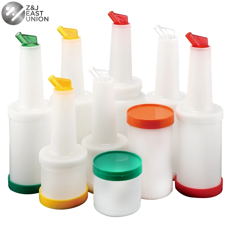 

Large Capacity 2.5L Plastic Juice Bottle For Bar, Red