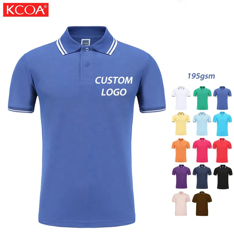 

2020 Stocked Soft Breathable Cotton And Polyester Short Golf T Shirt Polo T-shirts
