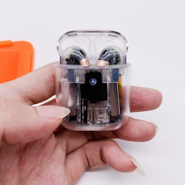 

Transparent Pro8 TWS Wireless charging BT Earphone Support Rename Pop-up Earphone With High Quality Earplugs headset