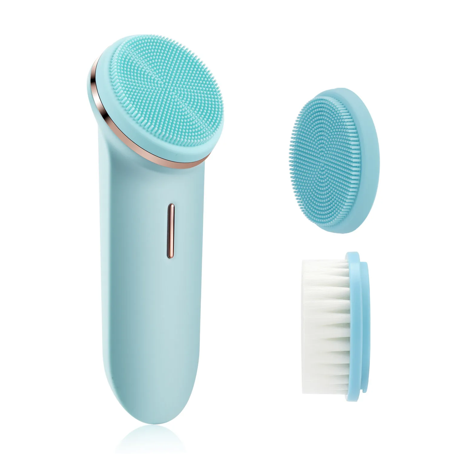 

Newest Skin spa machine ideas lumispa silicone facial cleansing brush exfoliator face brush, Blue