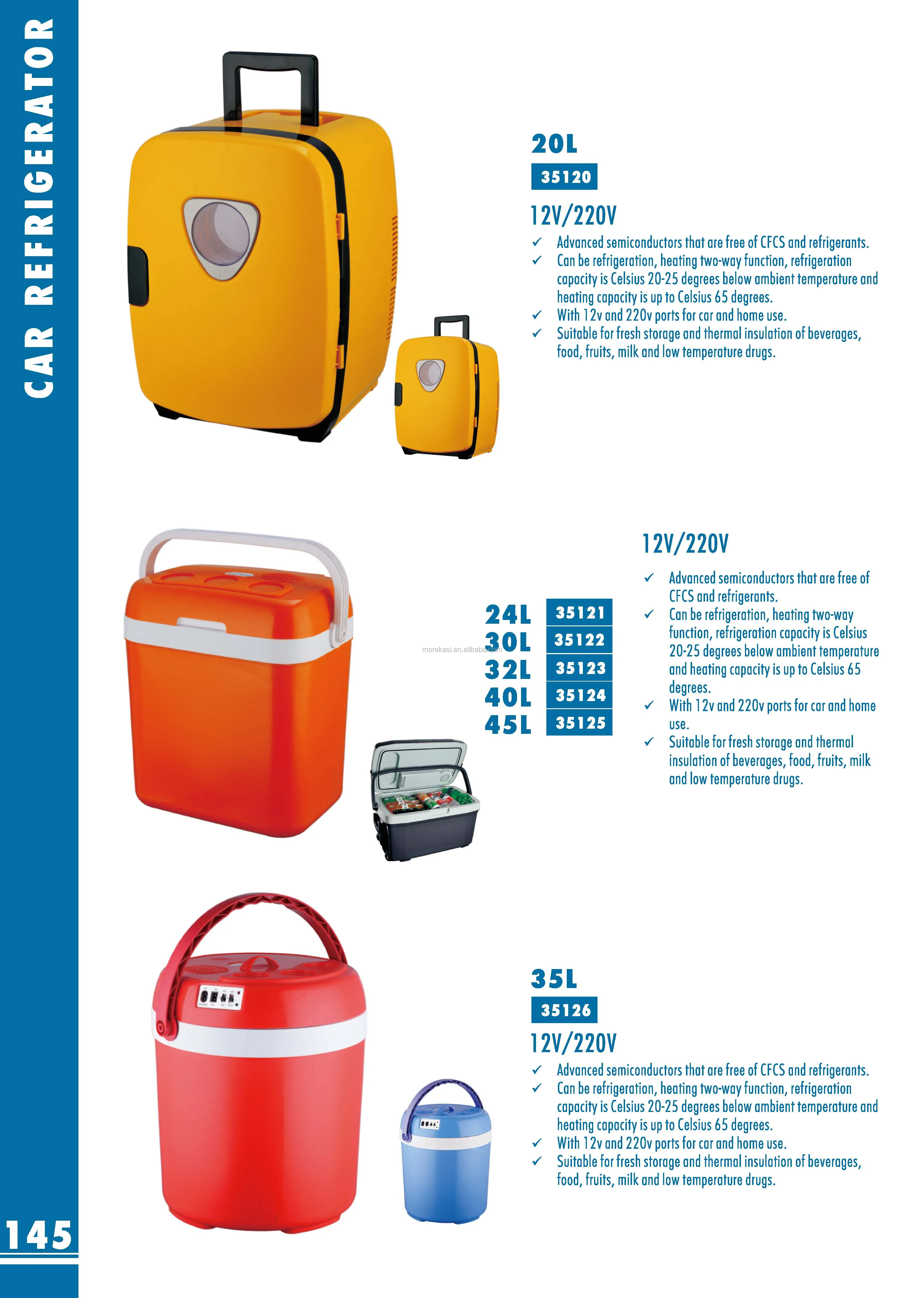 Wholesale 6L Portable Mini 12V small Fridge for car with CE