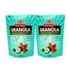2019 New custom printed matte plastic 372g maple coconut classic granola packing with window