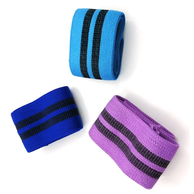 

Custom Logo Hip Fitness Fabric Elastic Rubber Latex Resistance Bands For Strength Training, Pink or customized color