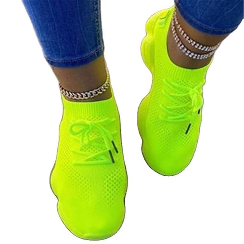 

New large size women's shoes thick-soled breathable 43 size fashion sport sneakers, 6 colors