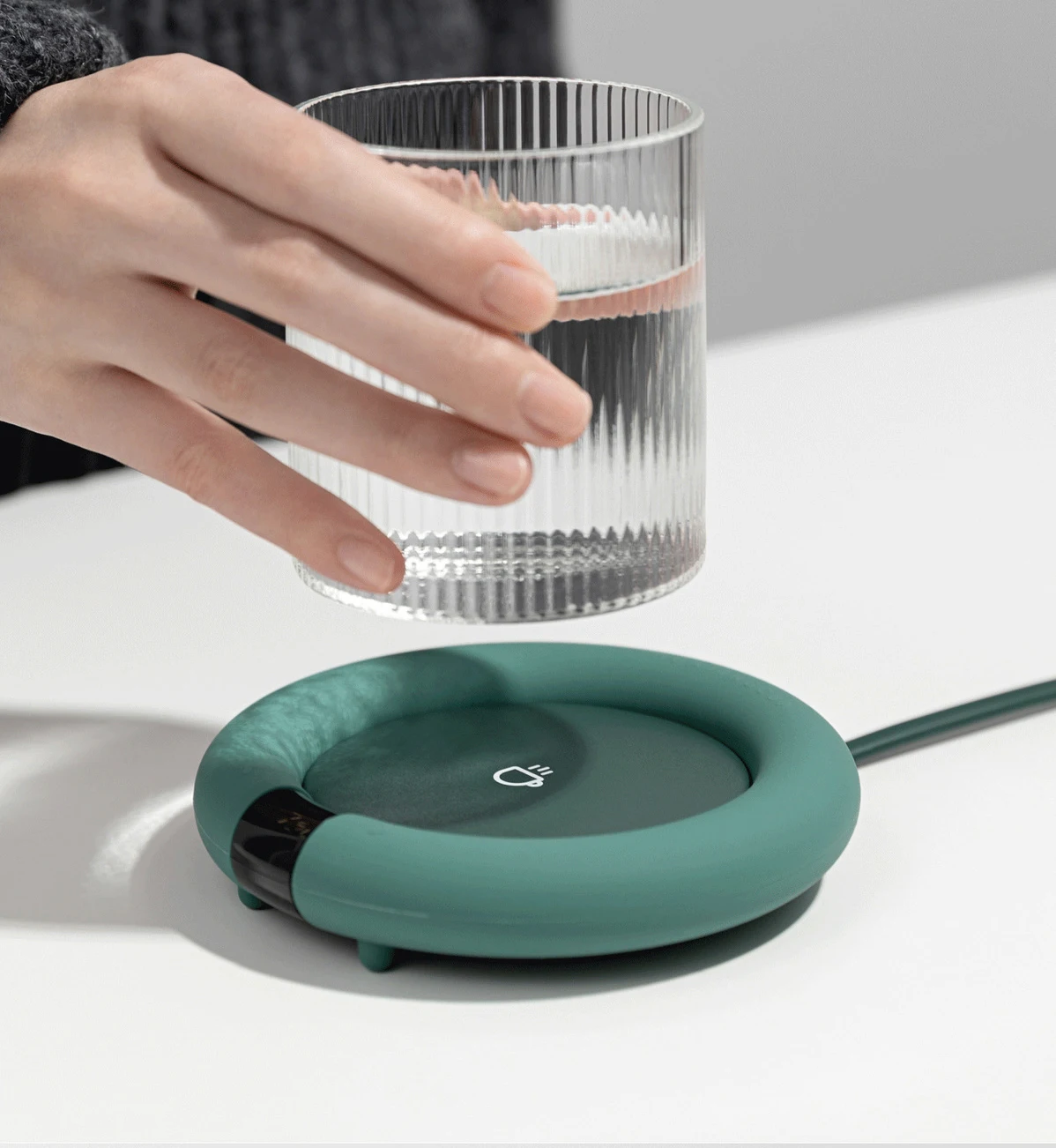 USB thermostatic insulation coaster heater warm water cup base hot milk artifact 55 degrees household dormitory