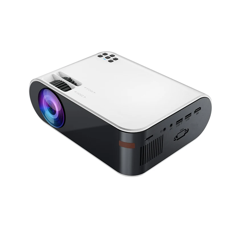 

W18 wholesale project Factory OEM/ODM High Lumen Projector 1080P Full HD 4K LCD LED Video Portable Home Theater Projector, Black/ white