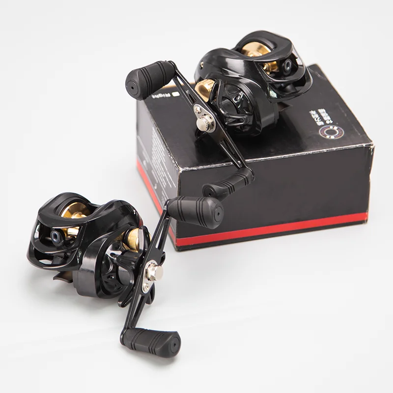 ORJD Magnetic Brake System 8KG Drag 18+1BB Saltwater Baitcasting Reels 7.2:1 High Speed Black Gold Fishing Wheel