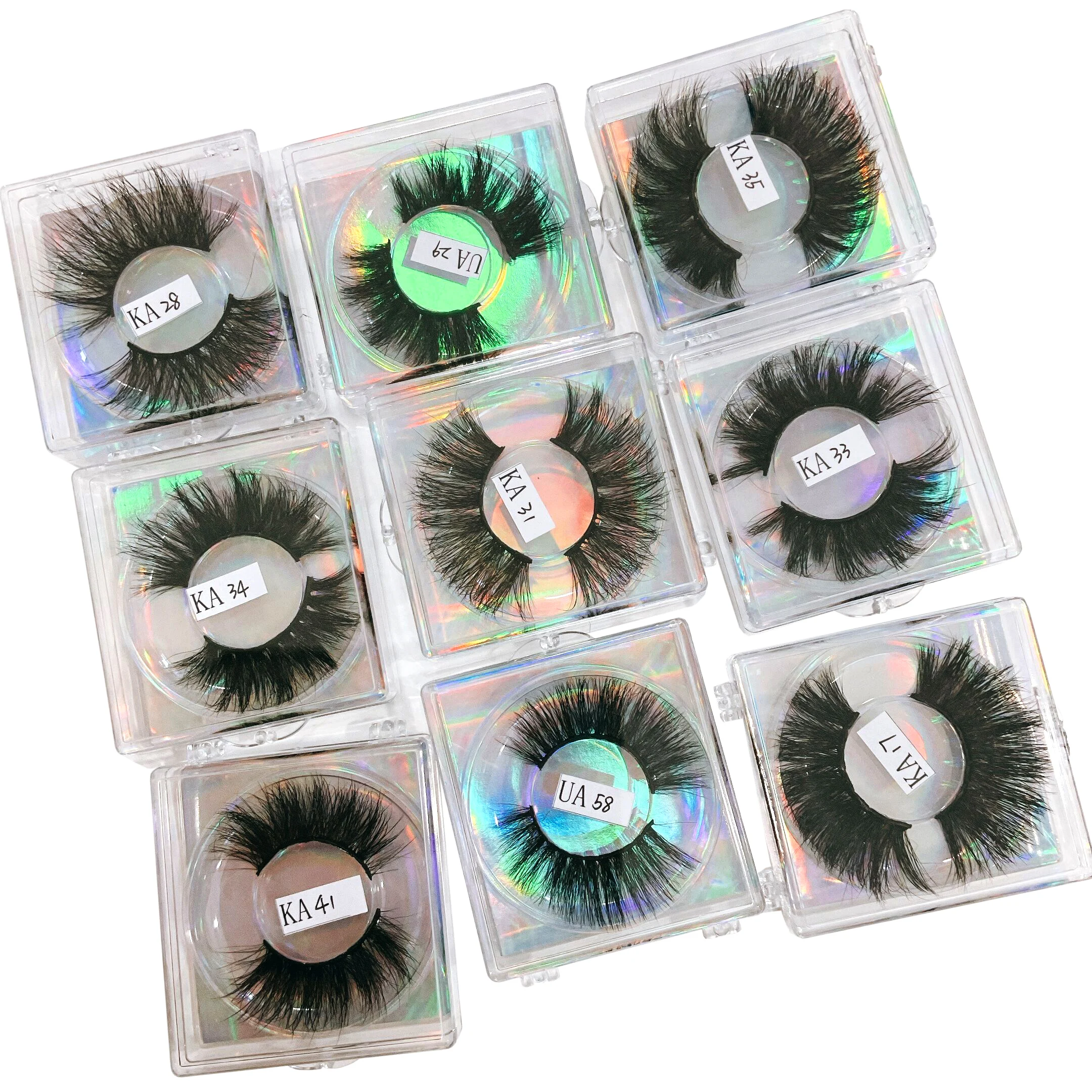 

Wholesale lashes vendors fluffy short mink lashes 20mm 3d false mink eyelashes, Black