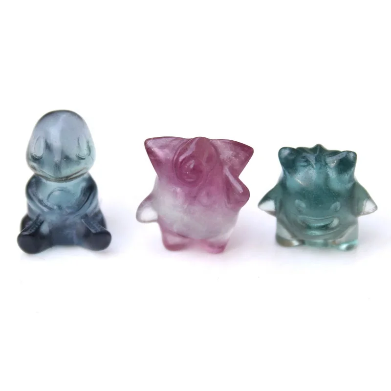 

Mixed Shaped Natural Rainbow Fluorite Crystal Mini Pocket Monster