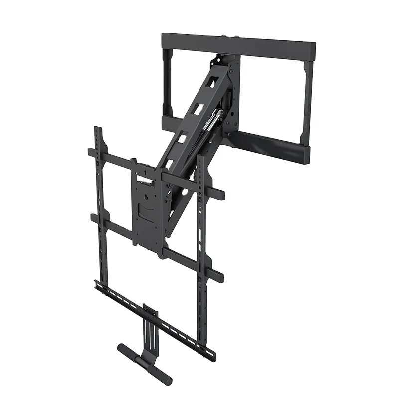

Mantel Gas Spring Swivel Tilting LCD TV Wall Bracket For 55" to 85"