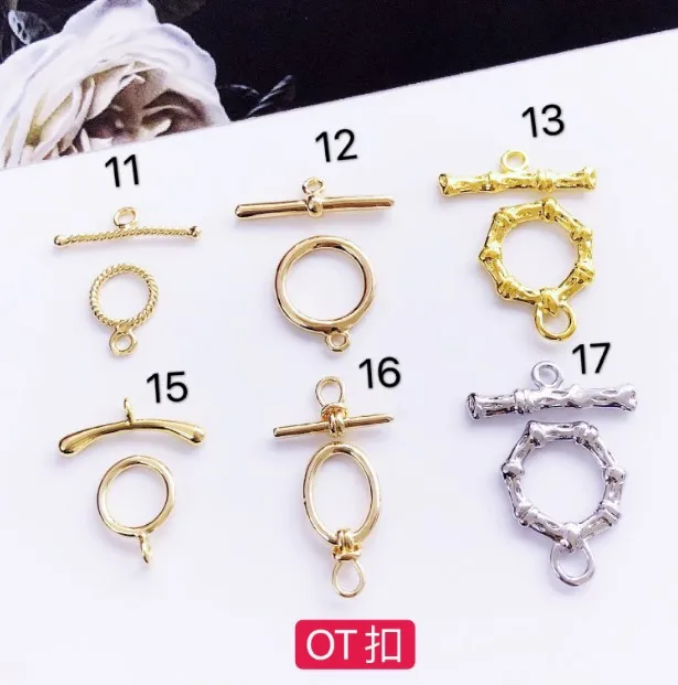 

NANA high quality 18k gold plated OT toggle clasps for jewelry,diy jewelry findings