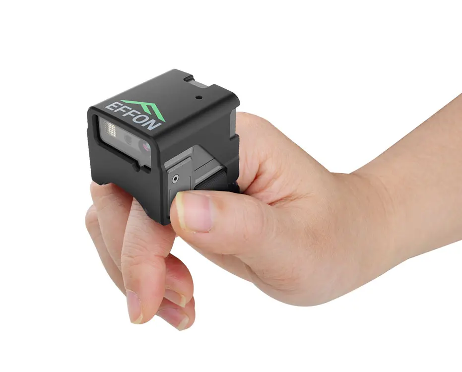 

1D 2D Wearable Mini Barcode Scanner Finger Ring Bluetooth QR Code scanner