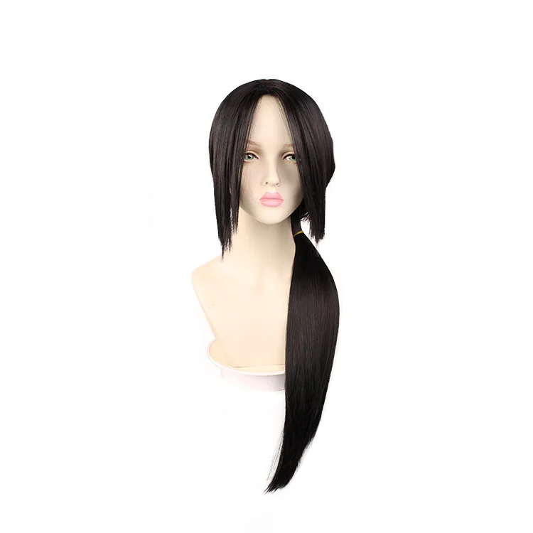 

High Quality Party Hair Wig Studio Pierrot Anime Uchiha Itachi Cosplay 80cm Long Straight Black Synthetic Wigs, Silver white or custom