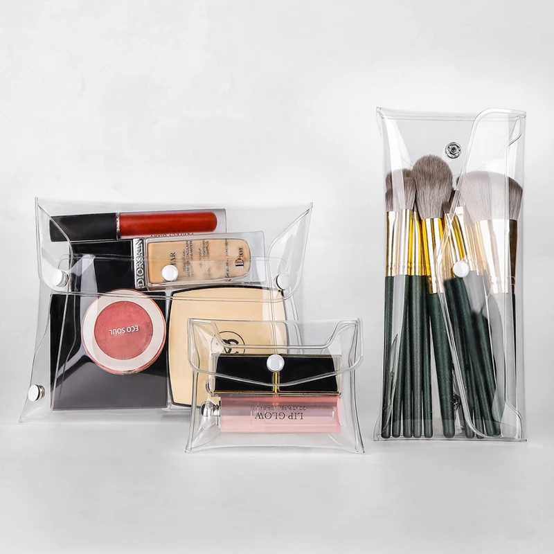 

Wholesale transparent clear cosmetic toiletry bag PVC cosmetic makeup bag small pouch bag