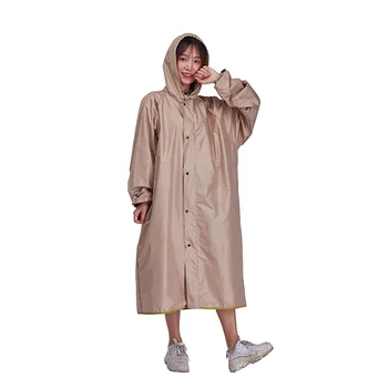 ladies long raincoat with hood
