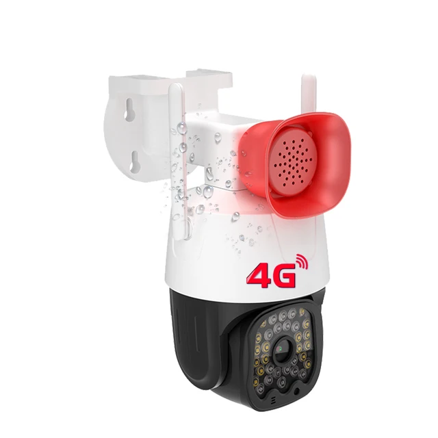

Outdoor 3MP Camera CMOS Waterproof Wireless Security Powered 4g Wide Angle Built in Siren High decibel alarm CCTV Camera