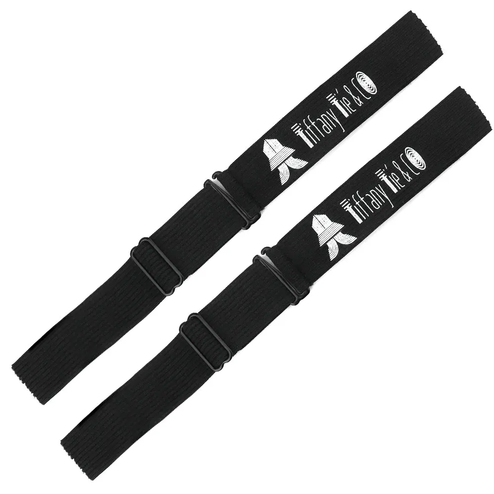 

Logo Printed Adjustable Custom Elastic Wig Band Strap for Wigs, Black