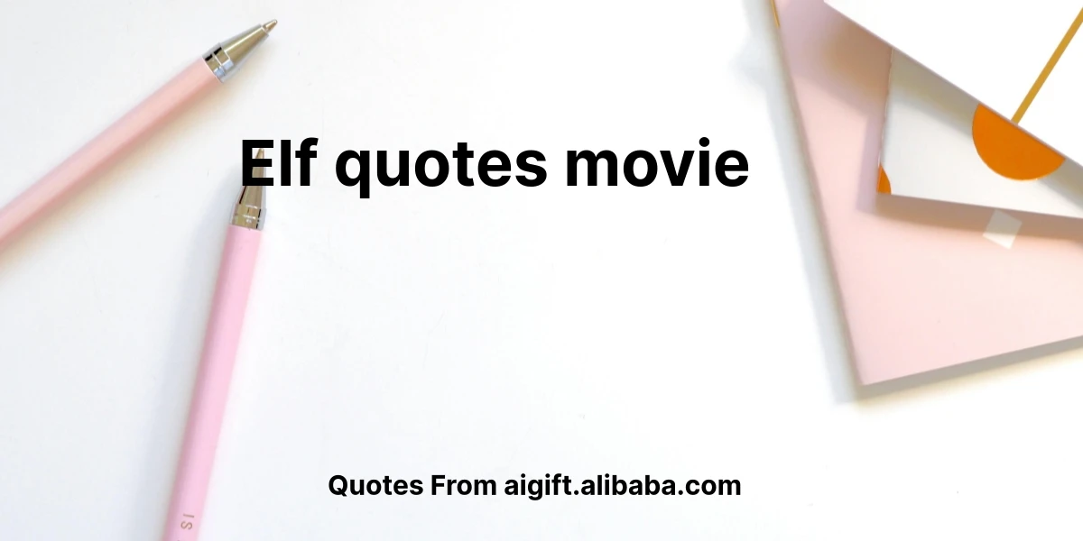 elf quotes movie