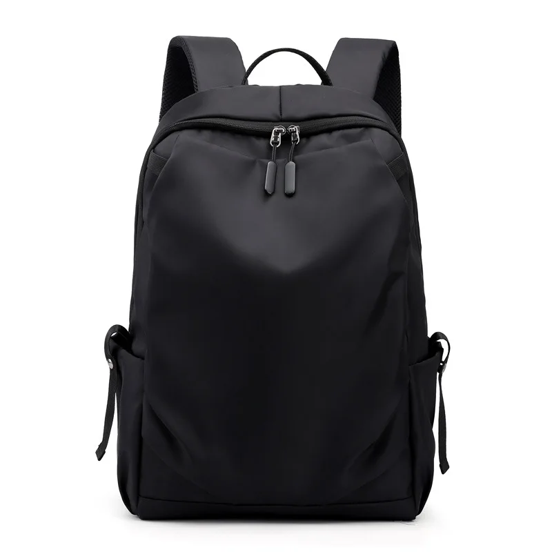

Korean men's casual backpack breathable waterproof business travel USB computer backpack, Light gray, black, dark blue, 169 models black
