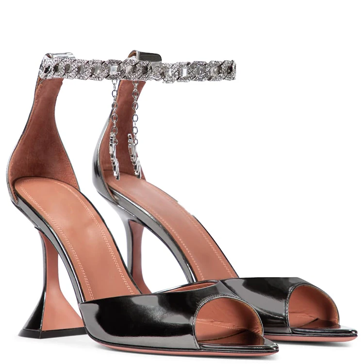 

Fashion Heel Sandals 2021 New Arrived Wine glasses Fish Head Dressing woman shoes