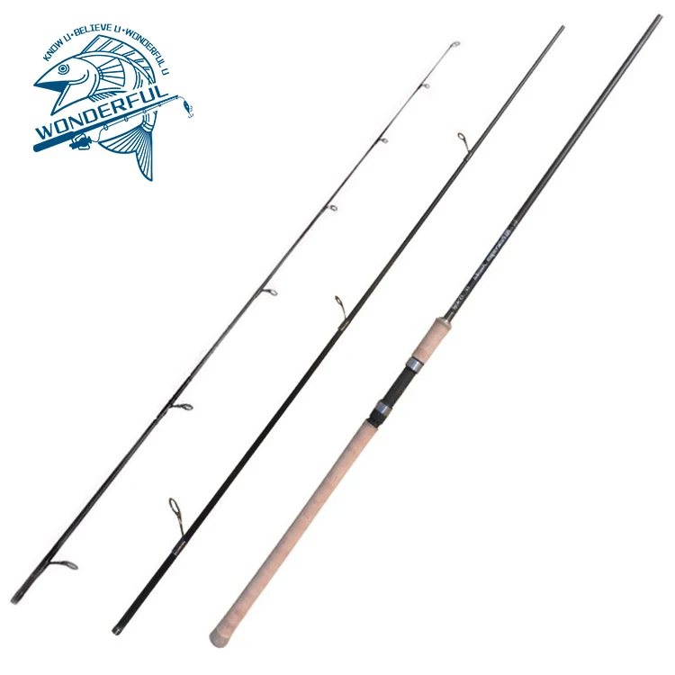

High Quality 3m 3.3m 3.6m Hard Carbon Ocean Beach Rock Cork Handle Sea Bass Spinning Rod For Fishing, 1colors