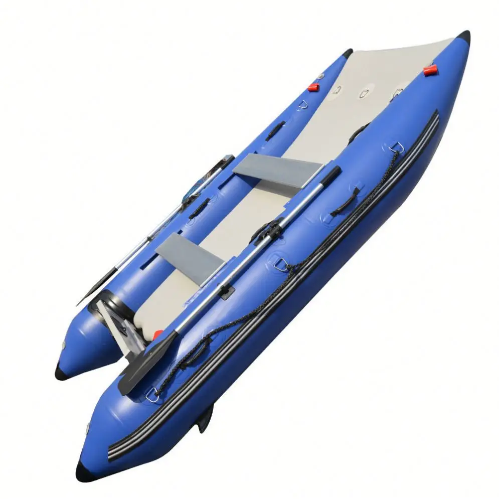 

Inflatable sport catamaran boat mini cat boat for surfing 13ft