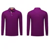OEM and ODM fashion long sleeve polo shirts men dry fit breathable custom long sleeve polo shirt