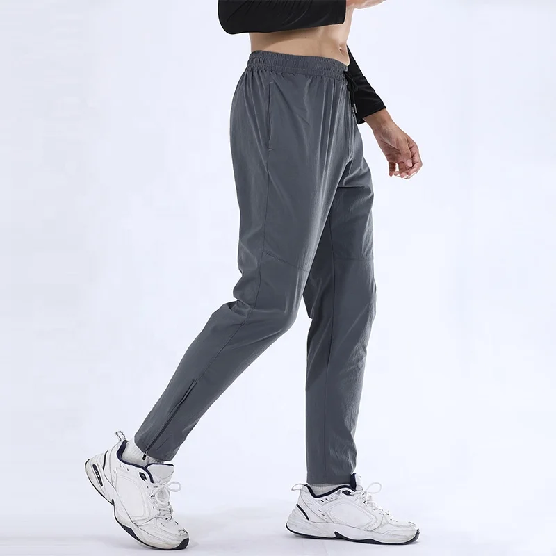 

Blank for Printing Ankle Zipper Jogging Pants Nylon Track Pants Track Pants Men