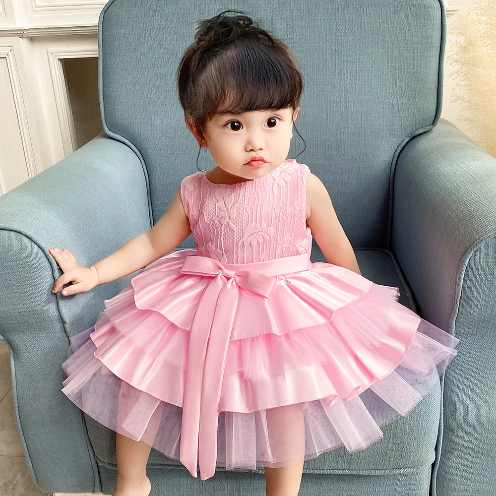 

MQATZ Baby Girls Dress Fluffy Cute Children Clothes Kids Ball Gowns L1912XZ