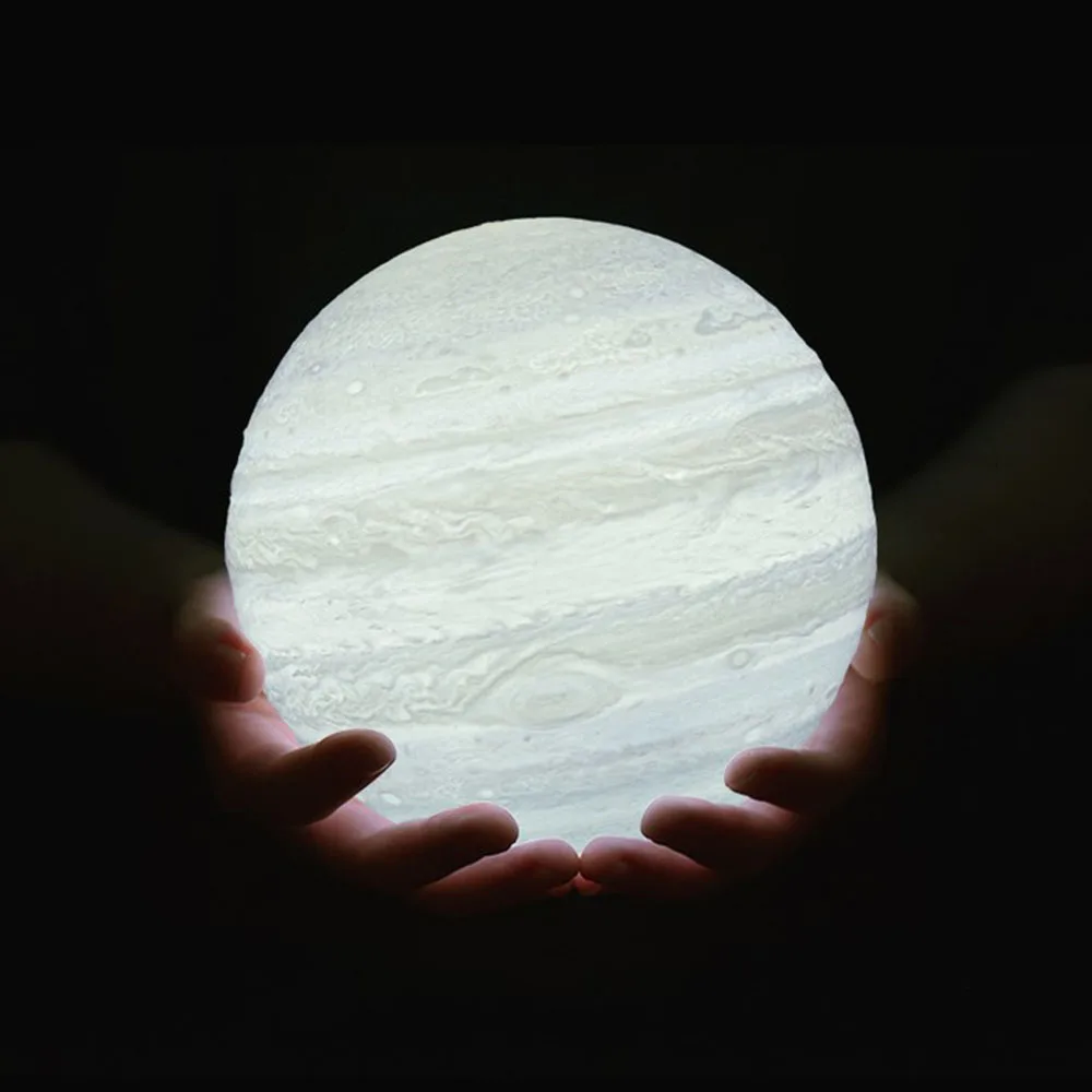 
16 Color 3 D Jupiter Night light USB charge LED Moon lamp for Home decor 