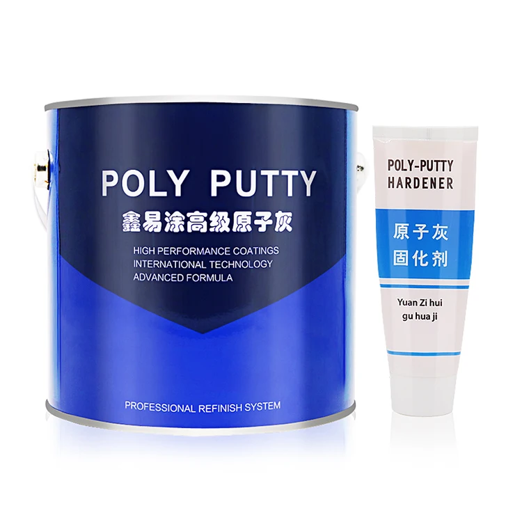 
car body filler automotive blade coating repair fast drying poly putty 