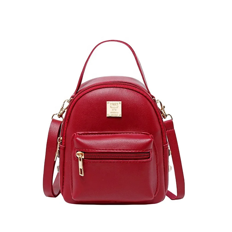 

Mini Cute Rivet Backpack Fashion Waterproof PU Cross Body Bags For Girls Kids
