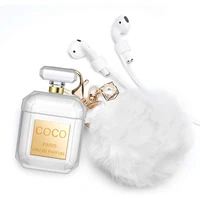 

Cute Bluetooth Headphone Accesorios 3D Luxury Perfume Bottle Silicone Cover For Apple Airpods 2&1 Case