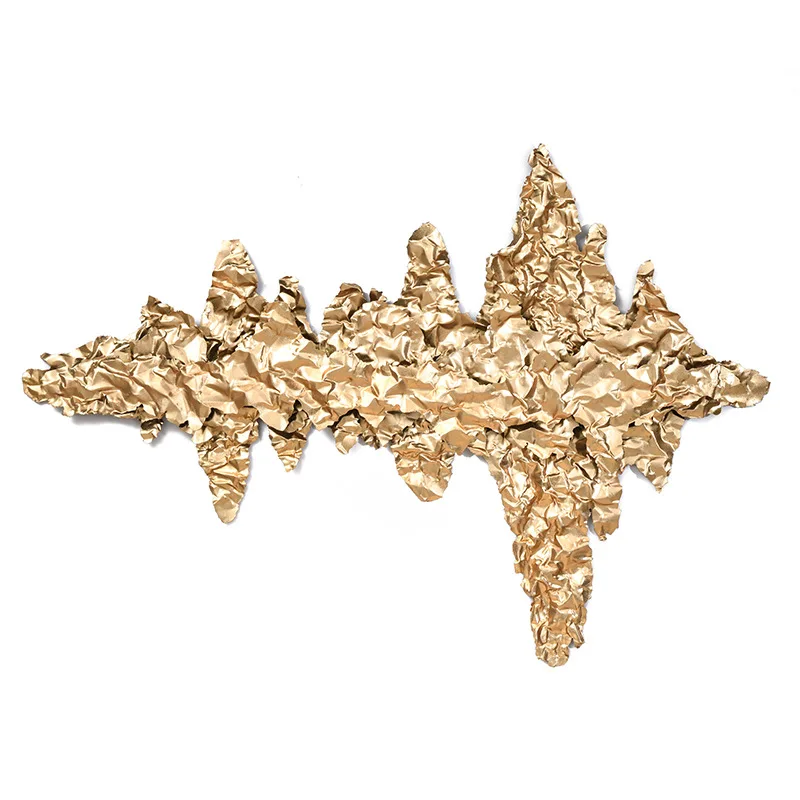 

Home Decoration Nordic Modern Ironwork Golden Wall Hanging Art, Customized