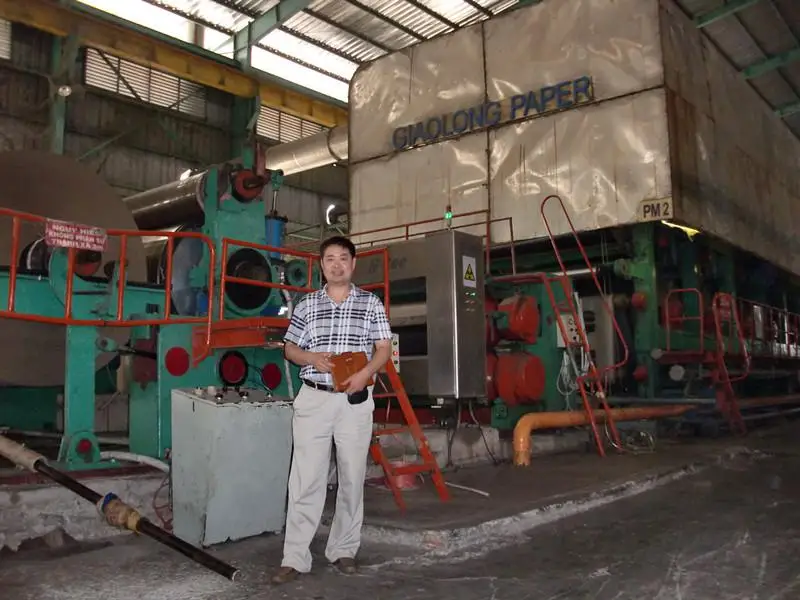 OCC recycling line, cardboard recycling line, waste paper recycling machine/production line factory price for sale