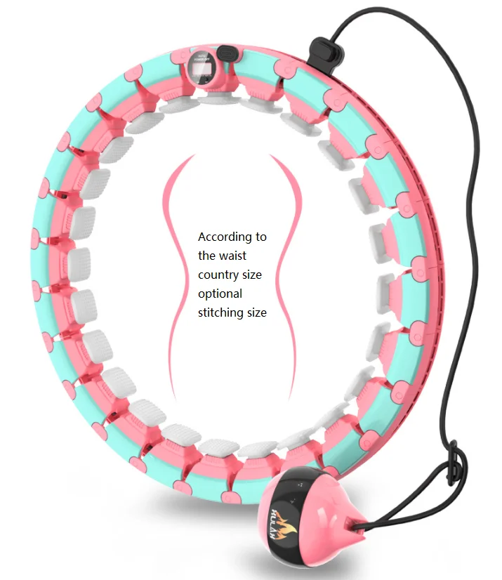 

Massage Hula Hoops Never Drop Weight Loss adjustable Hula Hoops Used for Fitness Training Adult And Children, Blue,gray,pink,rose red