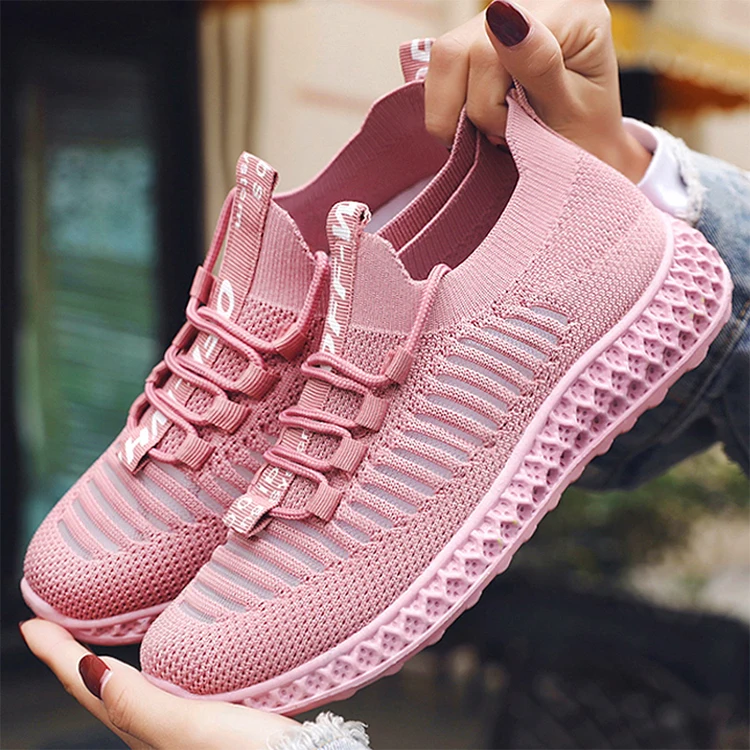

Fashion Dress 2020 Ladies Sneakers Women'S Flats In Stock Women Colorful Scarpe Donna Walking Sneakers Casual Shoes