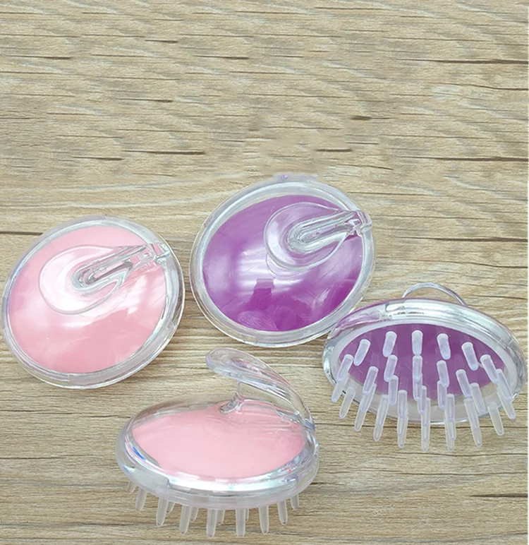 

Wholesale nice price Custom logo Head anti-itch massage comb with round non-slip handle