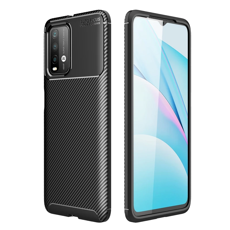 

Matte Silicone Carbon Fiber Shockproof Soft TPU Phone Case For Xiaomi Poco M3 X3 NFC F2 Pro 12 Pro Max 12 Mini